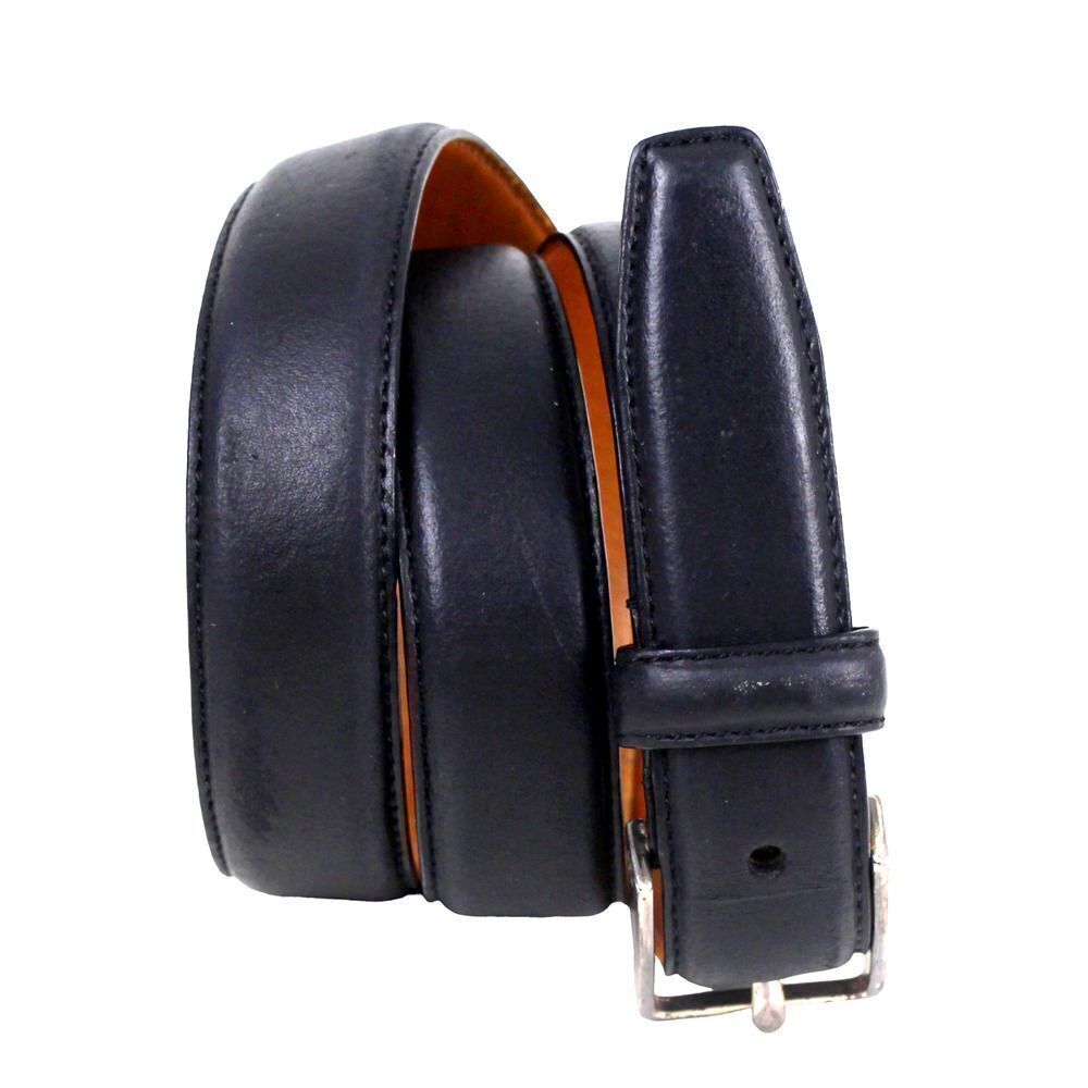 Lauren Ralph Lauren BLACK GENUINE LEATHER 1"Wd CASUAL DRESS BELT Size M (X40